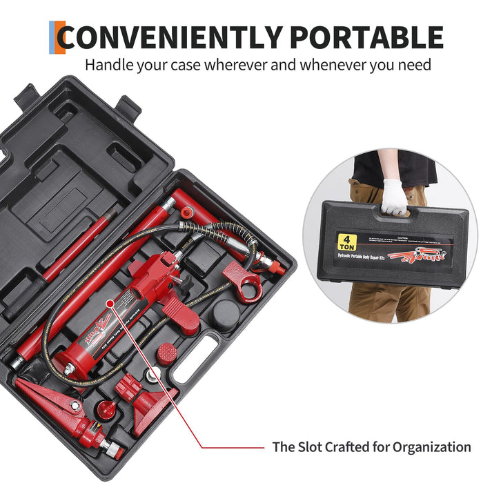 Tragbare Transportbox für Hydraulik-Set